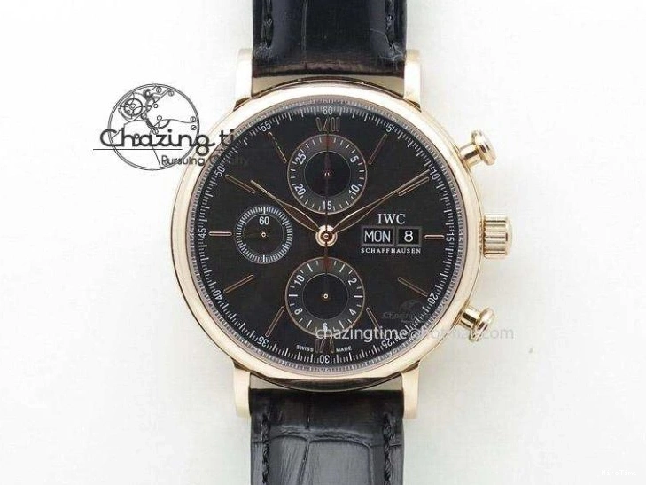 MIROTIME 0211 Classic Aquatimer Chrono IW376803 V6F 1:1 Best Edition Black Dial On SS Bracelet A 7361